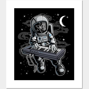 Astronaut Organ Cosmos ATOM Coin To The Moon Crypto Token Cryptocurrency Blockchain Wallet Birthday Gift For Men Women Kids Posters and Art